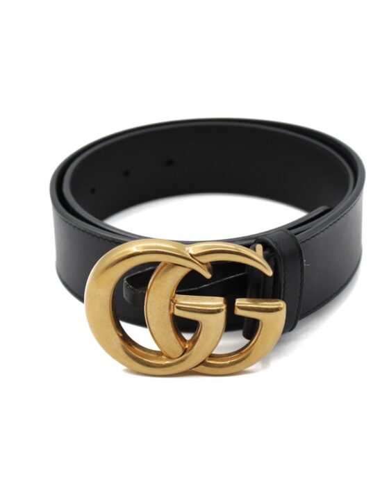 Cintura Gucci Marmont GG Nera 4 cm