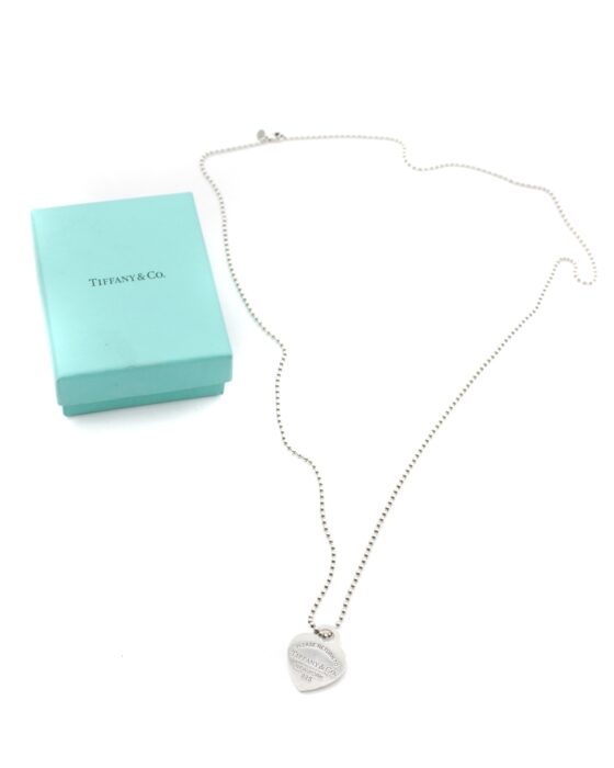 Collana Tiffany A Palline Con Cuore Grande