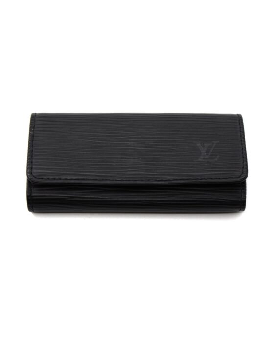 Portachiavi Louis Vuitton In Epi Nero