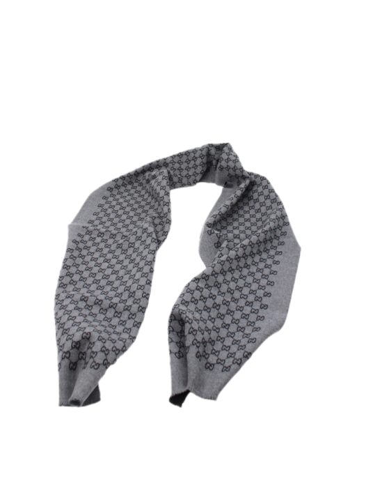 Sciarpa Gucci In lana grigia e nera