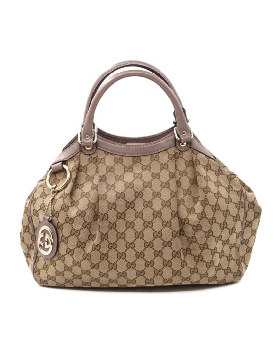 Borsa Gucci Sukey in tessuto GG