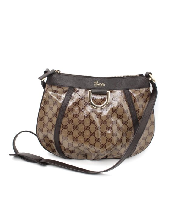 Tracolla Gucci Brown Crystal