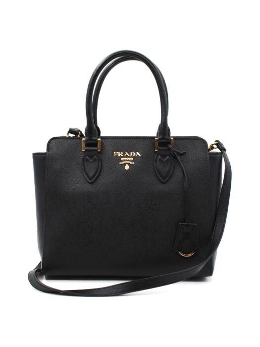 Borsa Prada in pelle saffiano nera