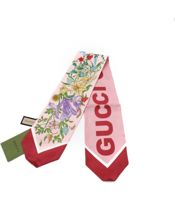 Privato: Bandeau Gucci Stampa Flora In seta