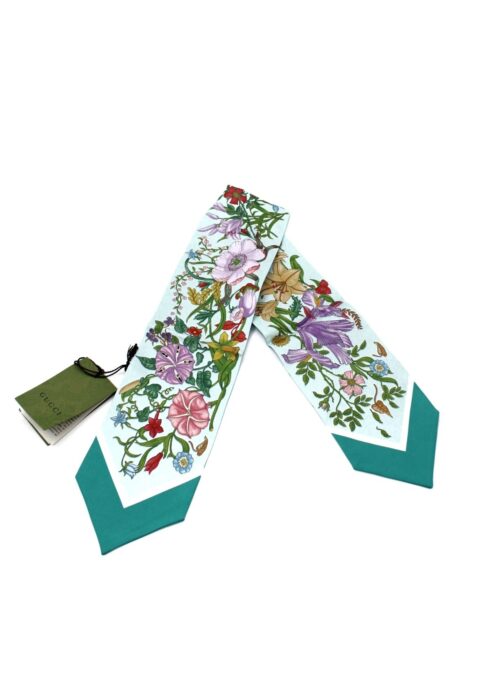 Privato: Bandeau Gucci Stampa Flora In seta