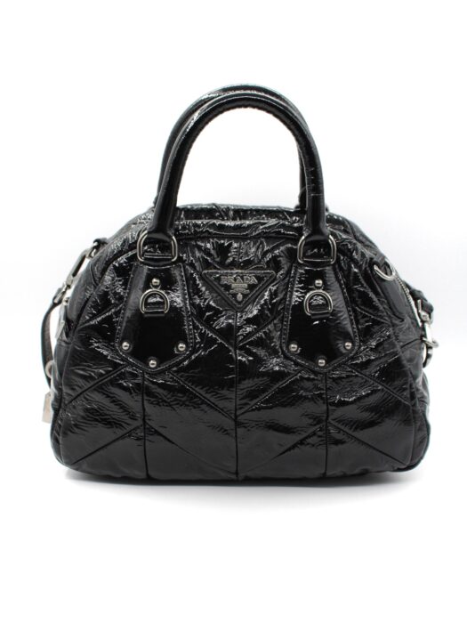Privato: Borsa Prada in Pelle Nera Verniciata