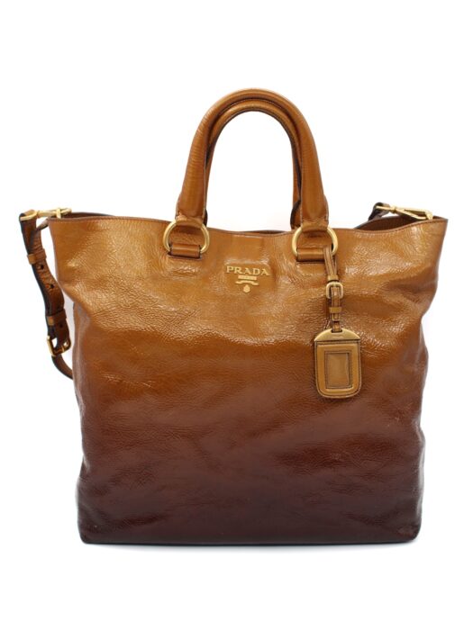 Privato: Borsa Prada in Pelle Verniciata Sfumata