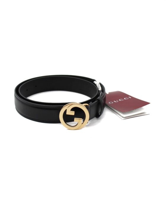 Privato: Cintura Gucci Blondie In Pelle Nera