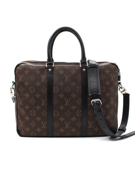 Privato: Louis Vuitton Voyage PM in tela Monogram Macassar