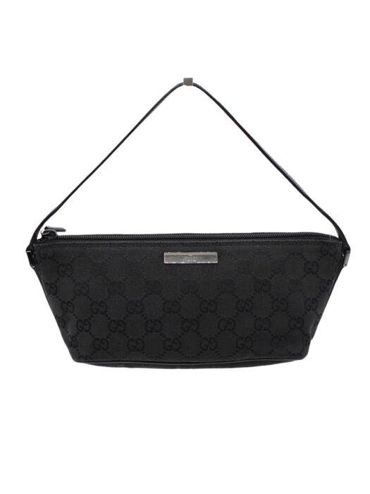 Privato: Pochette Gucci in tela GG nera