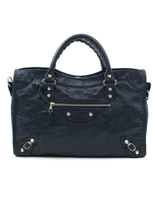 Privato: Borsa Balenciaga City in Pelle Blu