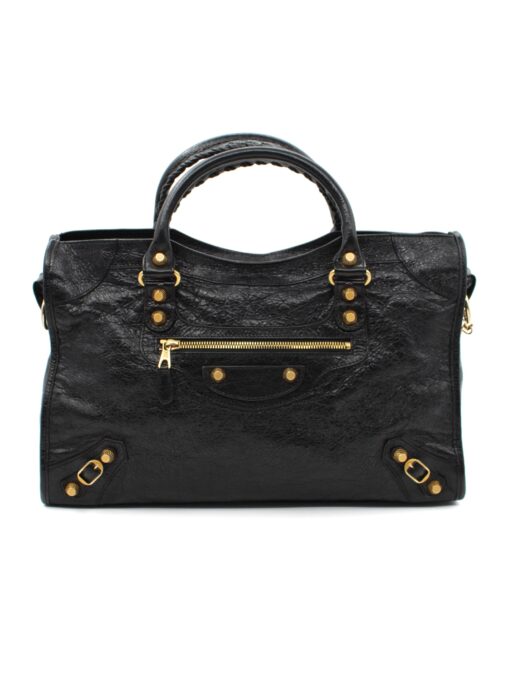 Privato: Borsa Balenciaga City in Pelle Nera