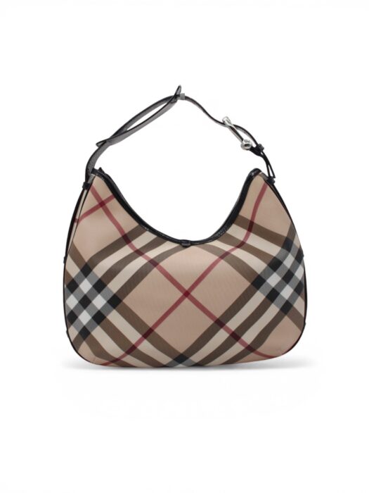 Privato: Borsa Burberry Hobo in Tela Nova Check