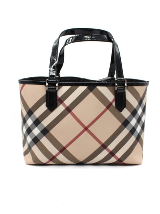 Privato: Borsa Burberry Supernova Check in tela Beige