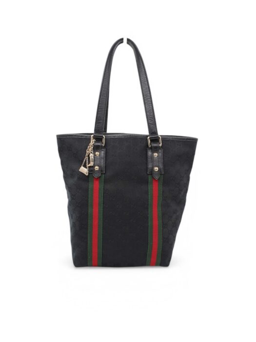 Privato: Borsa Gucci Tote in Tessuto GG e Fascia Web