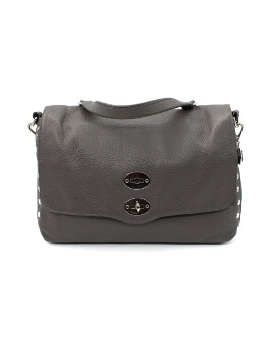 Privato: Borsa Zanellato Postina M in Pelle Grigia