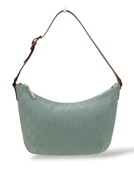 Privato: Pochette Gucci in Tela GG Celeste e Dorata