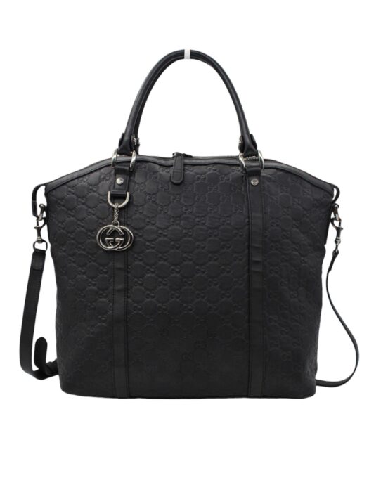 Privato: Shopper Gucci in Pelle Guccissima Nera