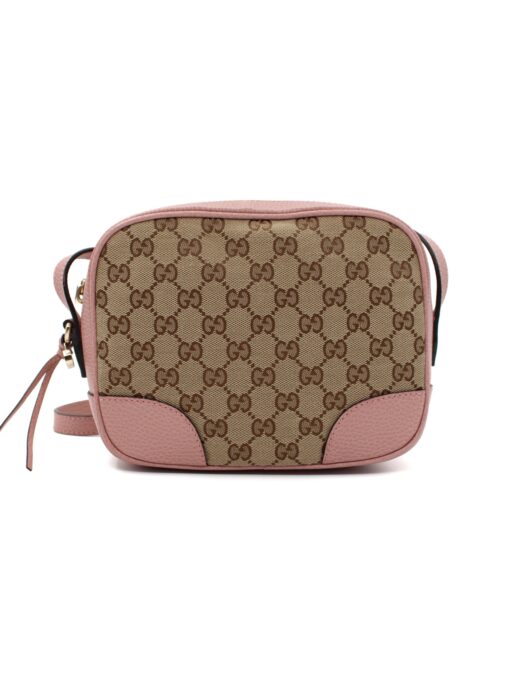 Privato: Tracolla Gucci Bree in Tela GG e Pelle Rosa
