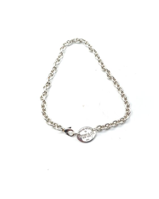 Privato: Girocollo Tiffany Con Piastrina Ovale