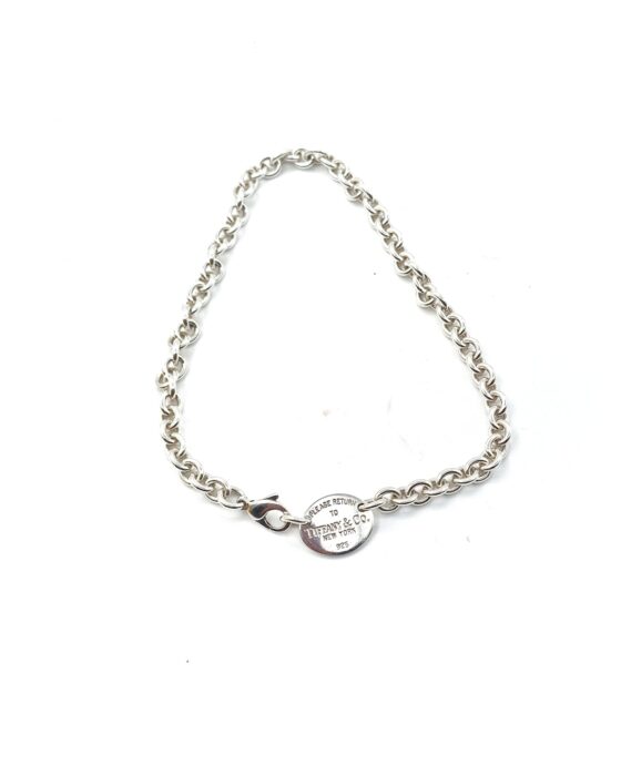 Privato: Girocollo Tiffany Con Piastrina Ovale
