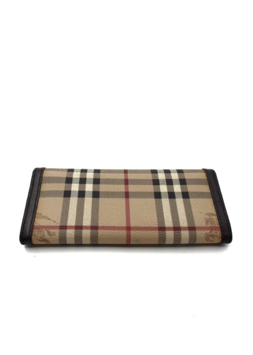 Portafoglio Burberry in tela e pelle