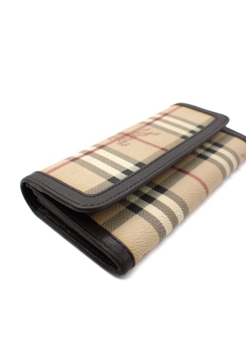 Portafoglio Burberry in tela e pelle
