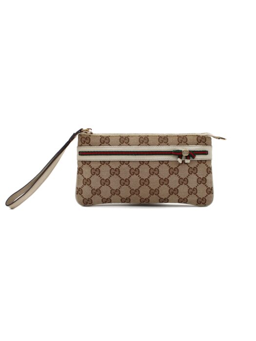 Privato: Pochette Gucci in tela e fascia Web
