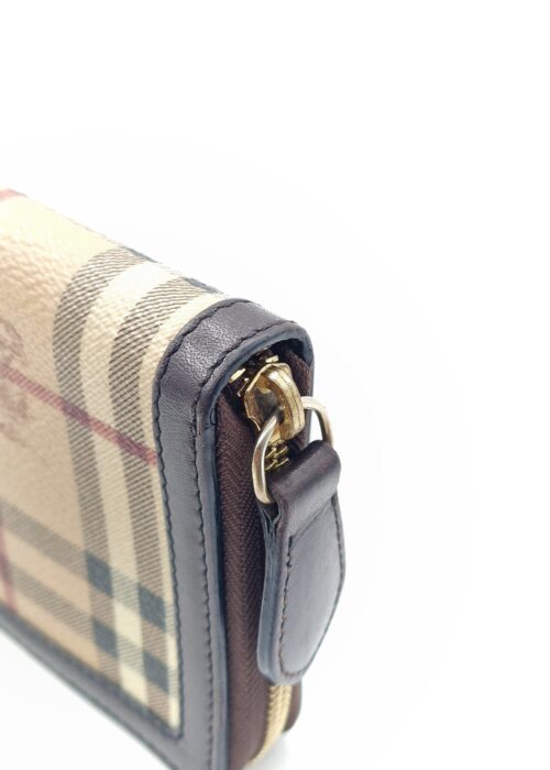 Portafoglio Burberry in tela e pelle
