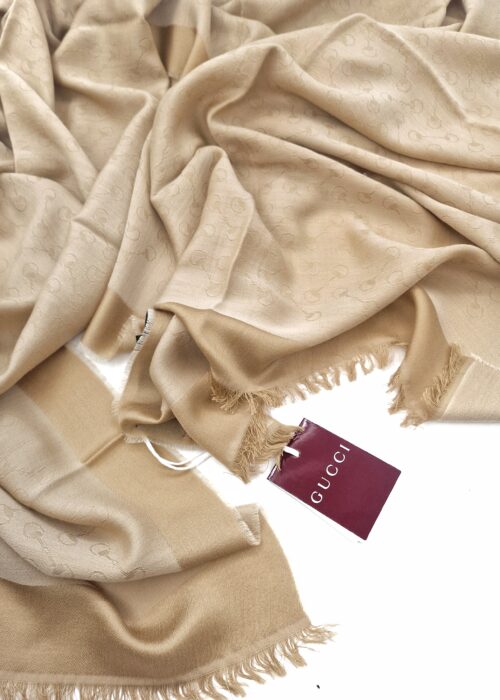 Sciarpa Gucci Horsebit Beige