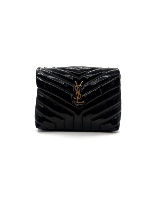 Borsa Saint Laurent Lou Lou small in pelle verniciata