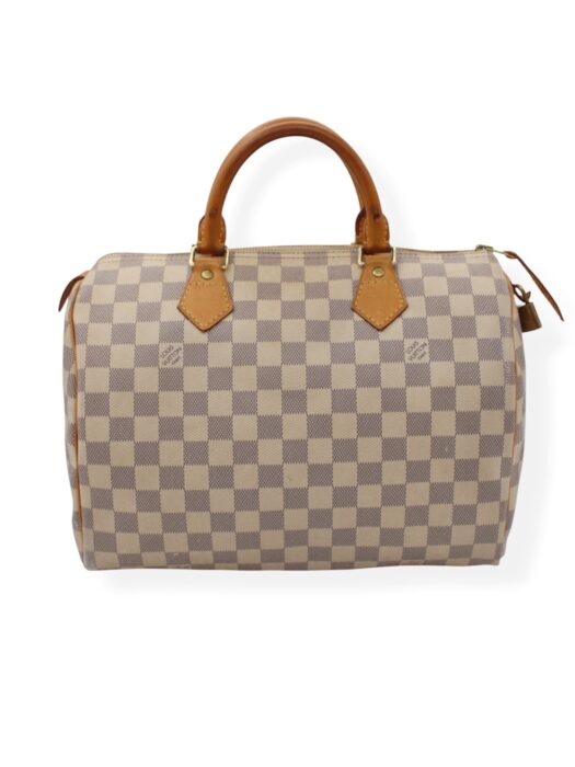 Borsa Louis Vuitton Speedy 30 in Damier Azur