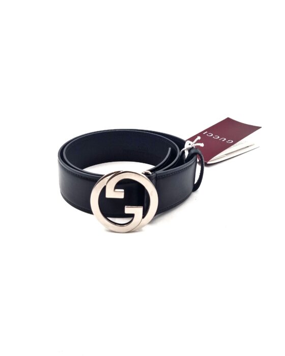 Cintura Gucci Blondie in pelle nera