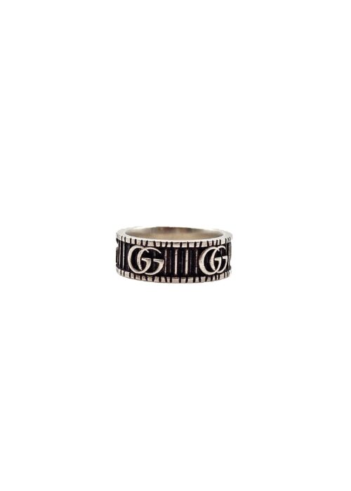 Anello Gucci a fascia larga GG Marmont