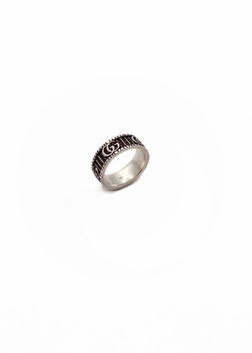 Anello Gucci a fascia larga GG Marmont