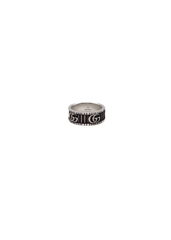 Anello Gucci a fascia larga GG Marmont