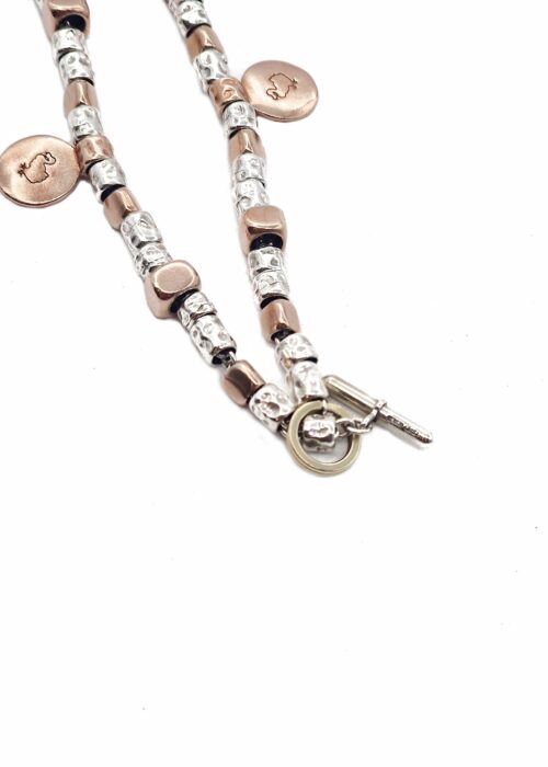 Bracciale DoDo Granelli e Dadi in Oro rosa