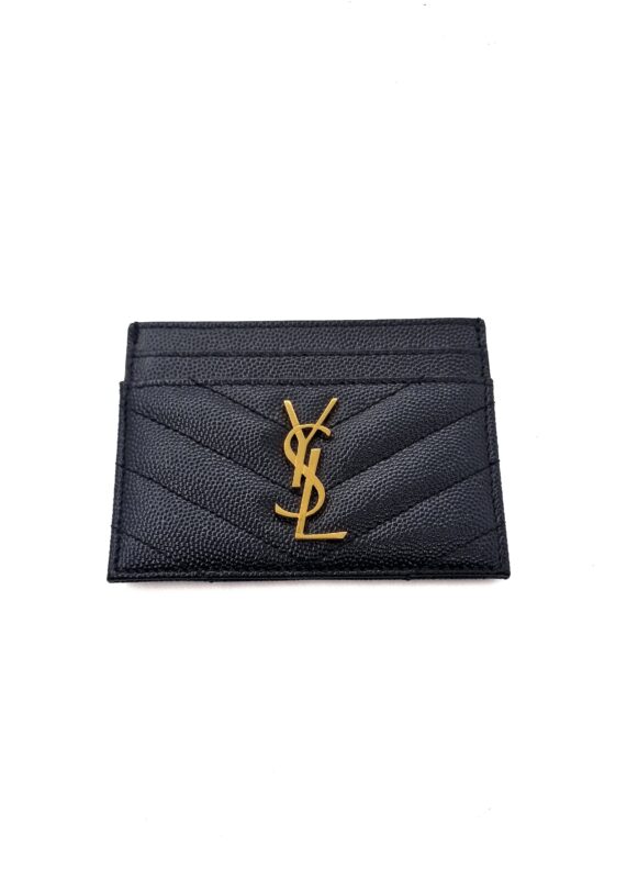 Portacarte Saint Laurent cassandre matelassé