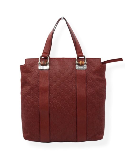Shopper Gucci Bamboo in pelle Guccissima
